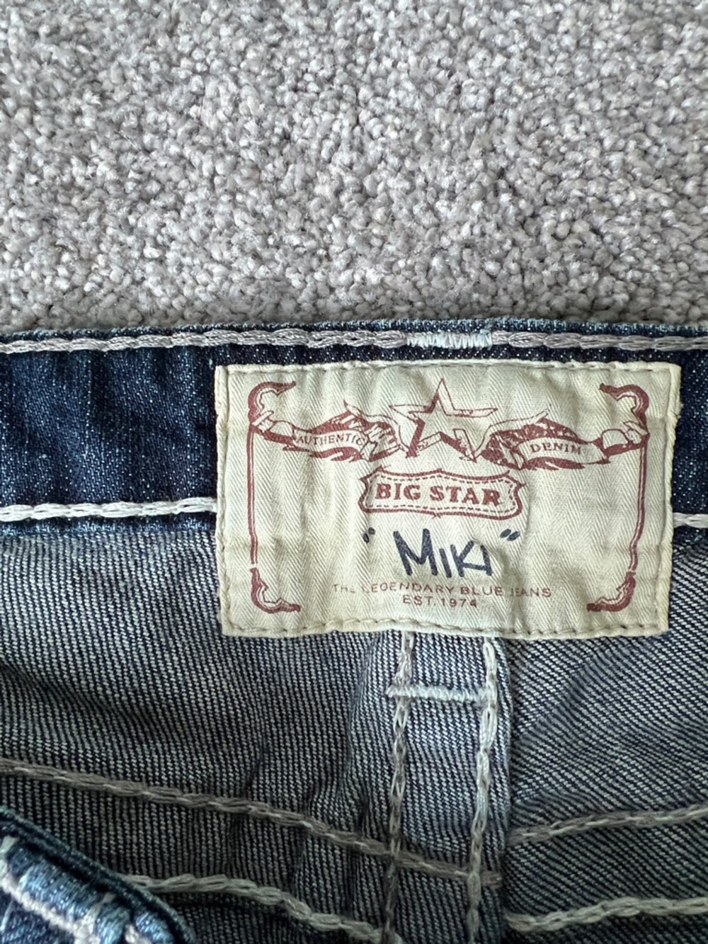 Big star “miki” Dark Wash Bootcut Jeans 26R - Picture 9 of 11